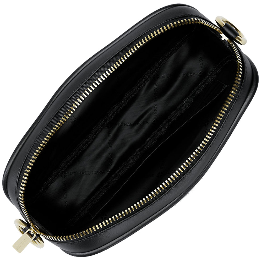 Michael Kors Jet Set Small Signature Logo Camera Crossbody Bag Black # 35R6GTVC5B