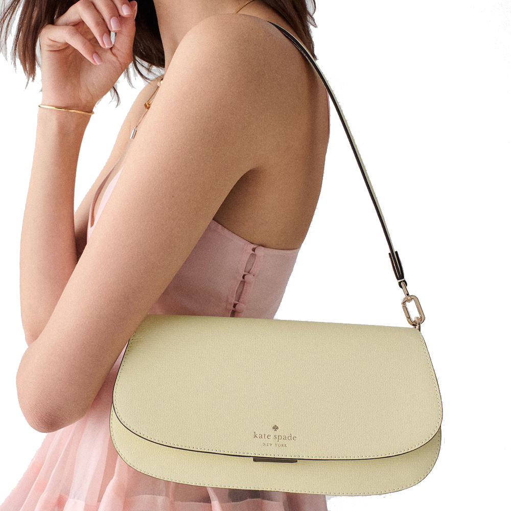 Kate Spade Quinn Shoulder Bag Lemon Fondant Light yellow # KN644