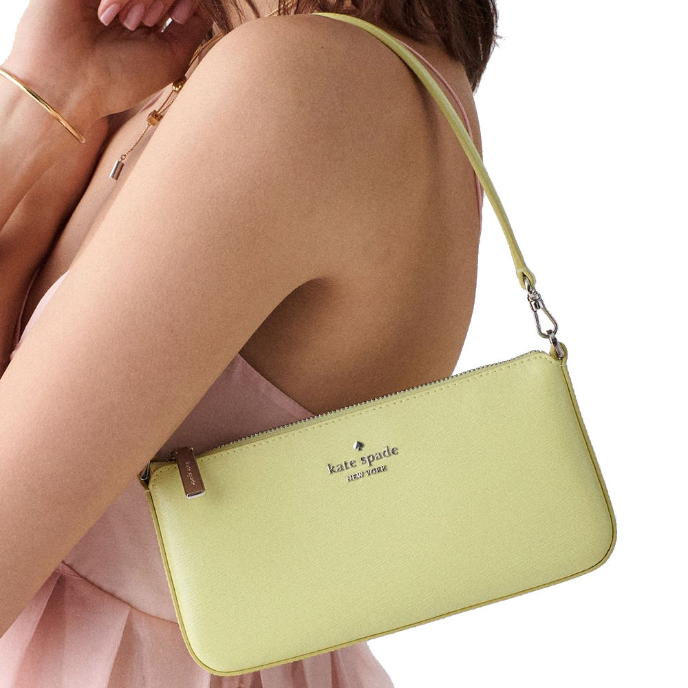 Kate Spade Gemini Convertible Wristlet Tennis Ball Light green # KN211