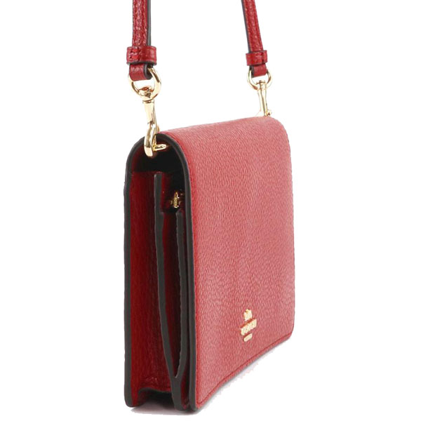 Coach Sling Bag Anna Foldover Clutch Crossbody Bag 1941 Red # CF470D1