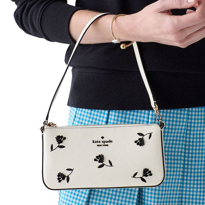 Kate Spade Gemini Floral Mini Bag Meringue Multi White # KN719