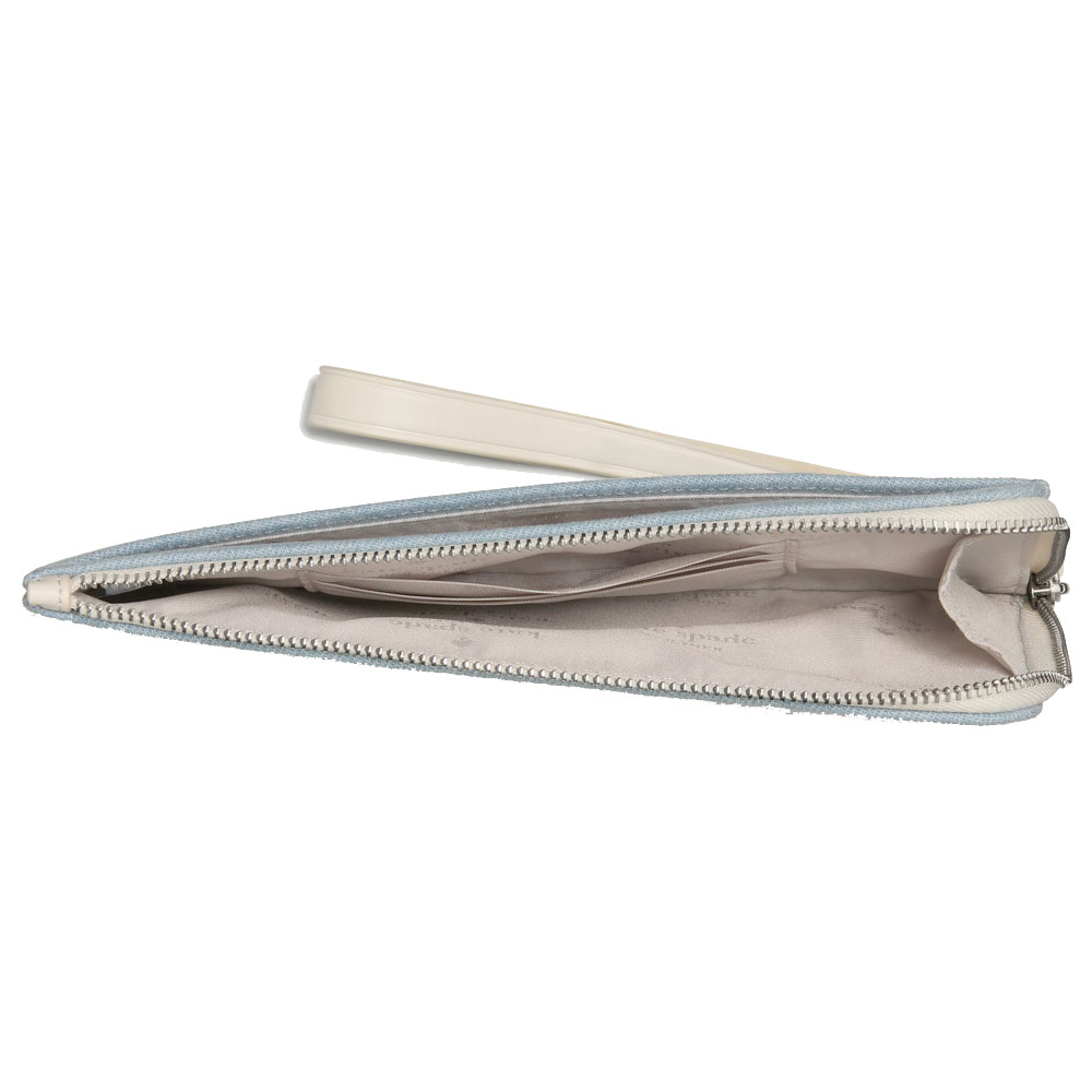 Kate Spade Lucy Denim Wristlet Blue Multicolor # KO111