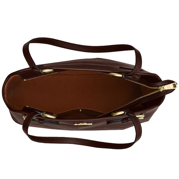 Coach Easton Tote Bag Maple Dark Brown # CCZ07