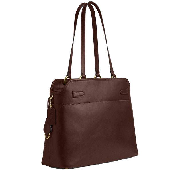 Coach Easton Tote Bag Maple Dark Brown # CCZ07