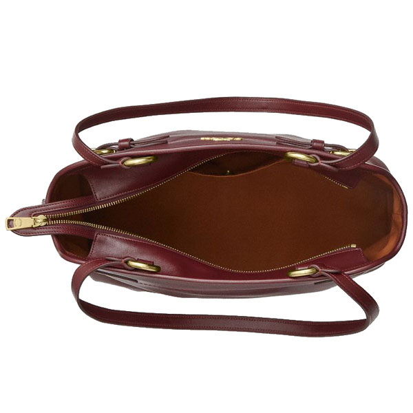 Coach Easton Tote Bag Dark Wine Maroon # CCZ07