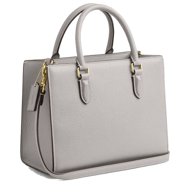 Coach Maggie Small Tote Bag Dove Grey Light Grey # CY668