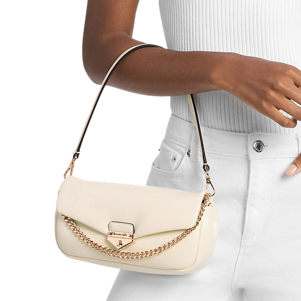 Michael Kors Soho Small Convertible Shoulder Bag Light Cream # 35S6G1SC1Y