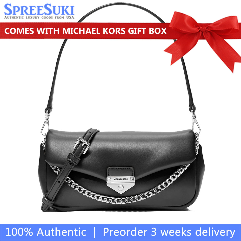 Michael Kors Soho Small Convertible Crossbody Bag Black # 35S6S1SC1Y