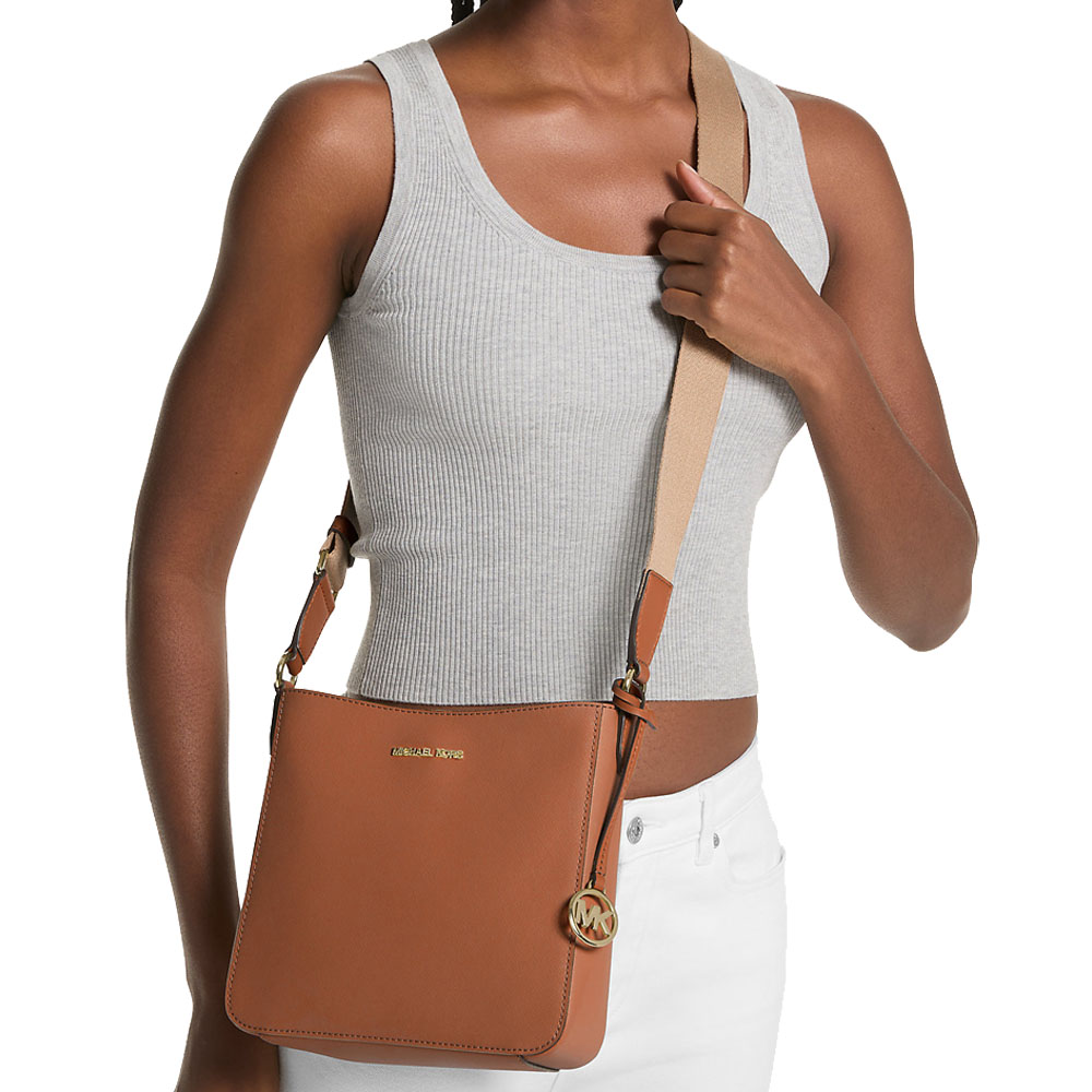 Michael Kors Sling Bag Crossbody Jet Set Travel Small Messenger Bag Luggage Brown # 35S4GTVC5L