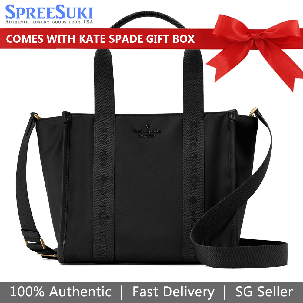 Kate Spade Kip Nylon Small Tote Black # KL926