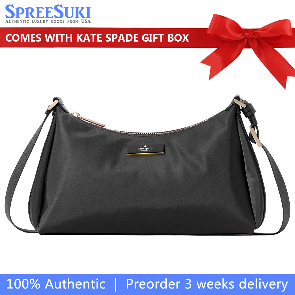Kate Spade Carter Nylon Small Shoulder Bag Black # KL967