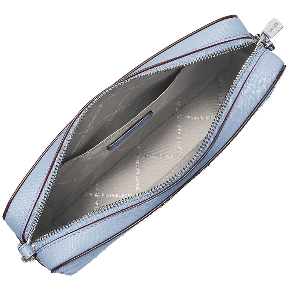 Michael Kors Crossbody Bag Jet Set Large Crossbody Pale Ocean Light blue # 35F8STTC9L