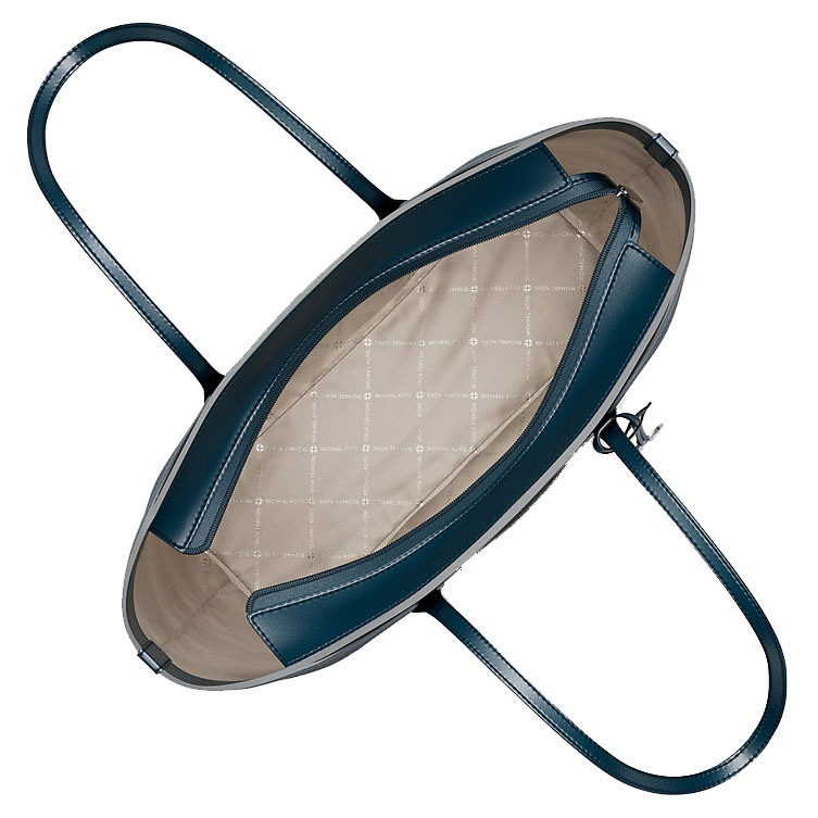 Michael Kors Arden Large Pebbled Leather Tote Bag Admiral Navy Blue # 35S6S4XT3L