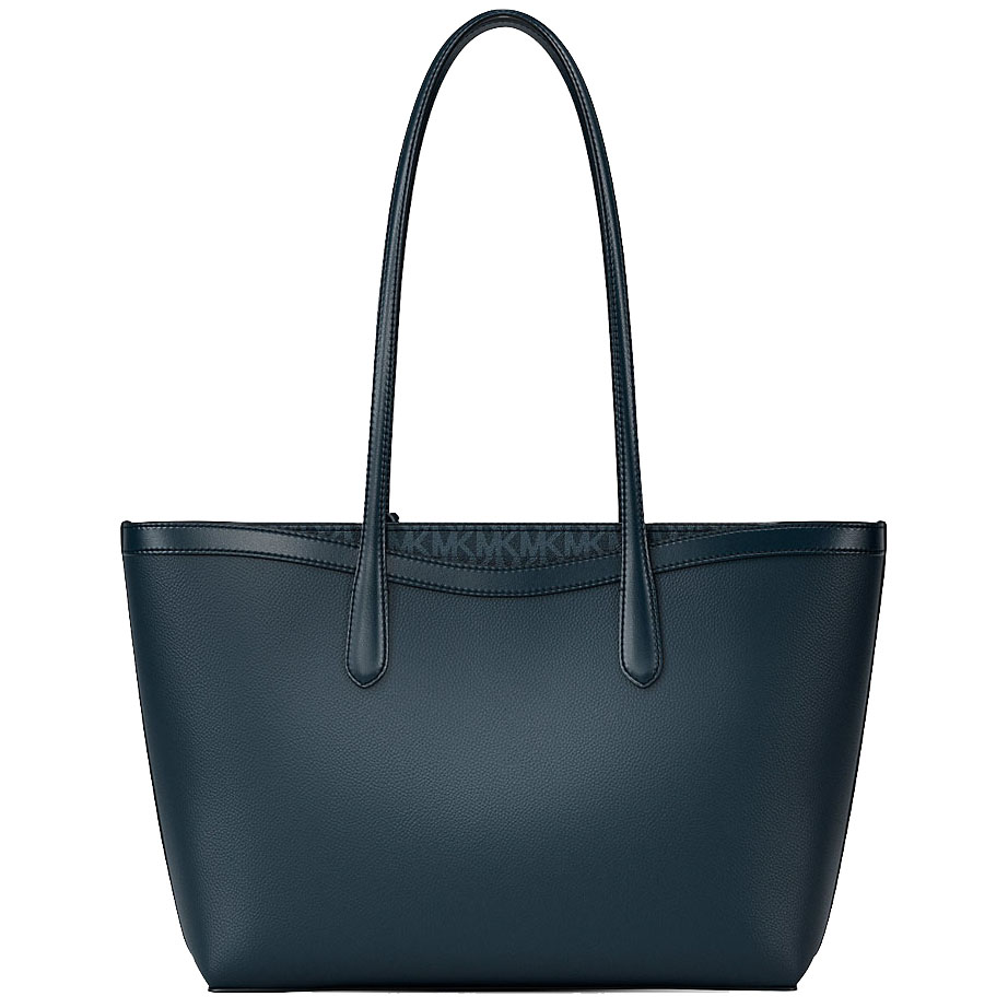 Michael Kors Arden Large Pebbled Leather Tote Bag Admiral Navy Blue # 35S6S4XT3L