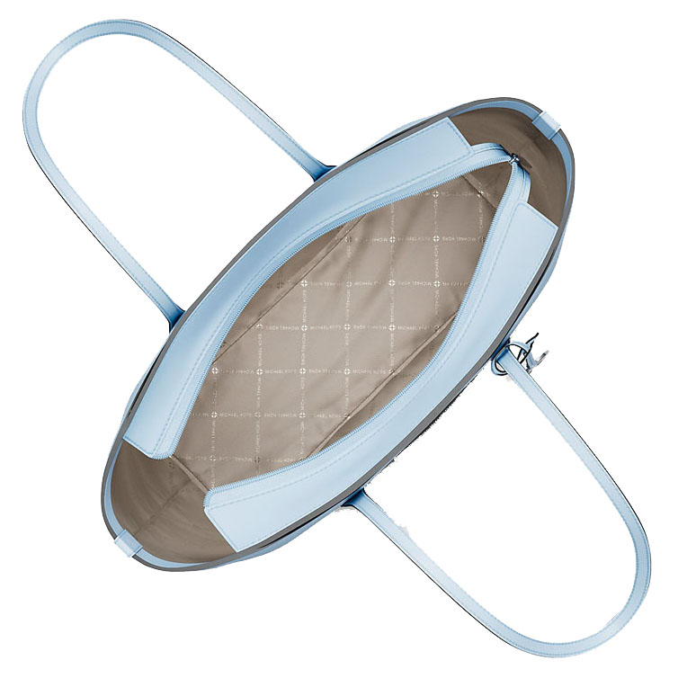 Michael Kors Arden Large Pebbled Leather Tote Bag Pale Ocean Sky Blue # 35S6S4XT3L