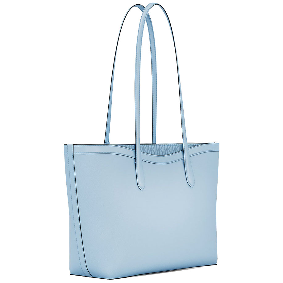 Michael Kors Arden Large Pebbled Leather Tote Bag Pale Ocean Sky Blue # 35S6S4XT3L
