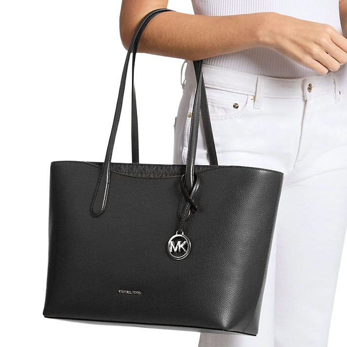 Michael Kors Arden Large Pebbled Leather Tote Bag Black # 35S6S4XT3L