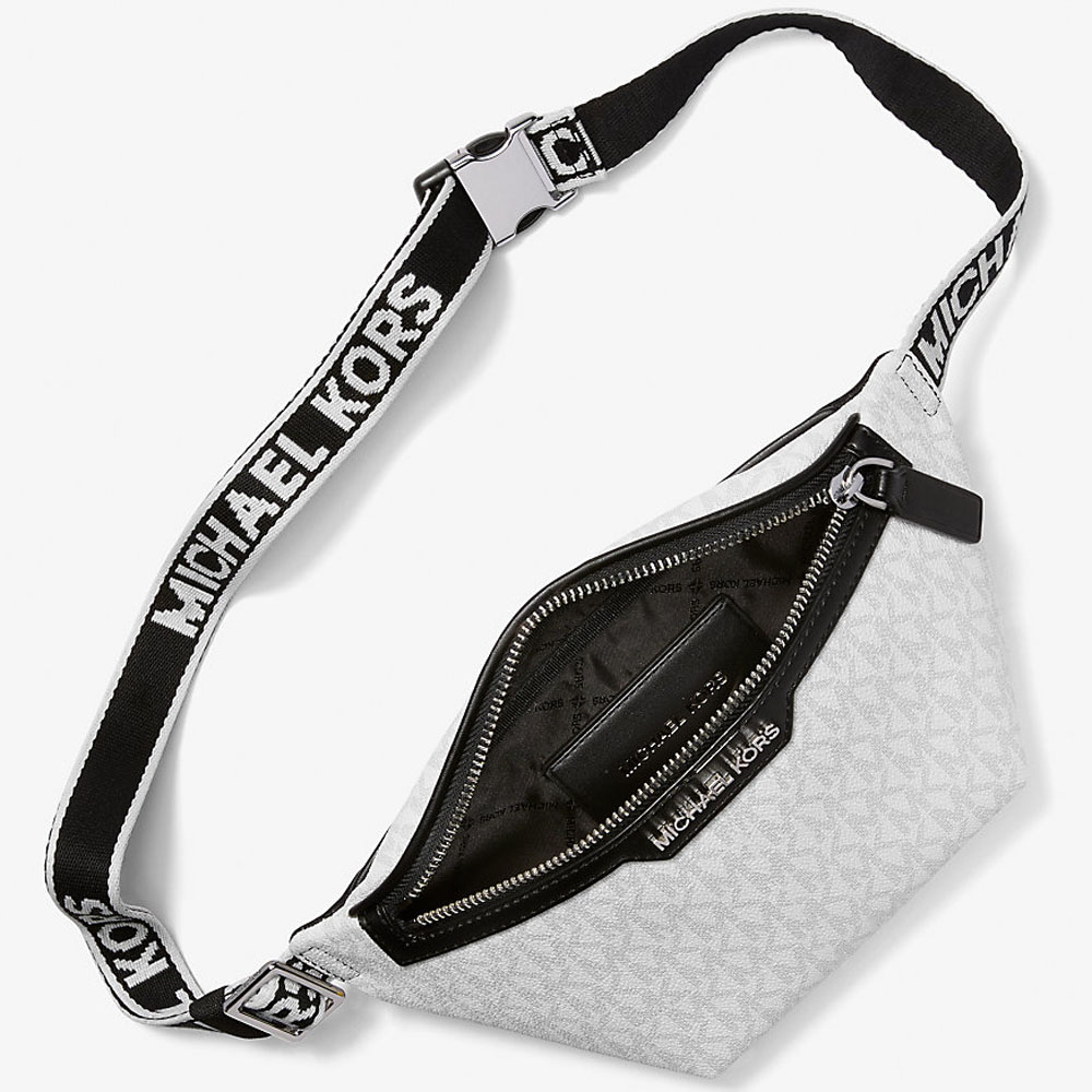 Michael Kors Cooper Mini Logo Belt Bag Bright White # 37T4LCOY1B