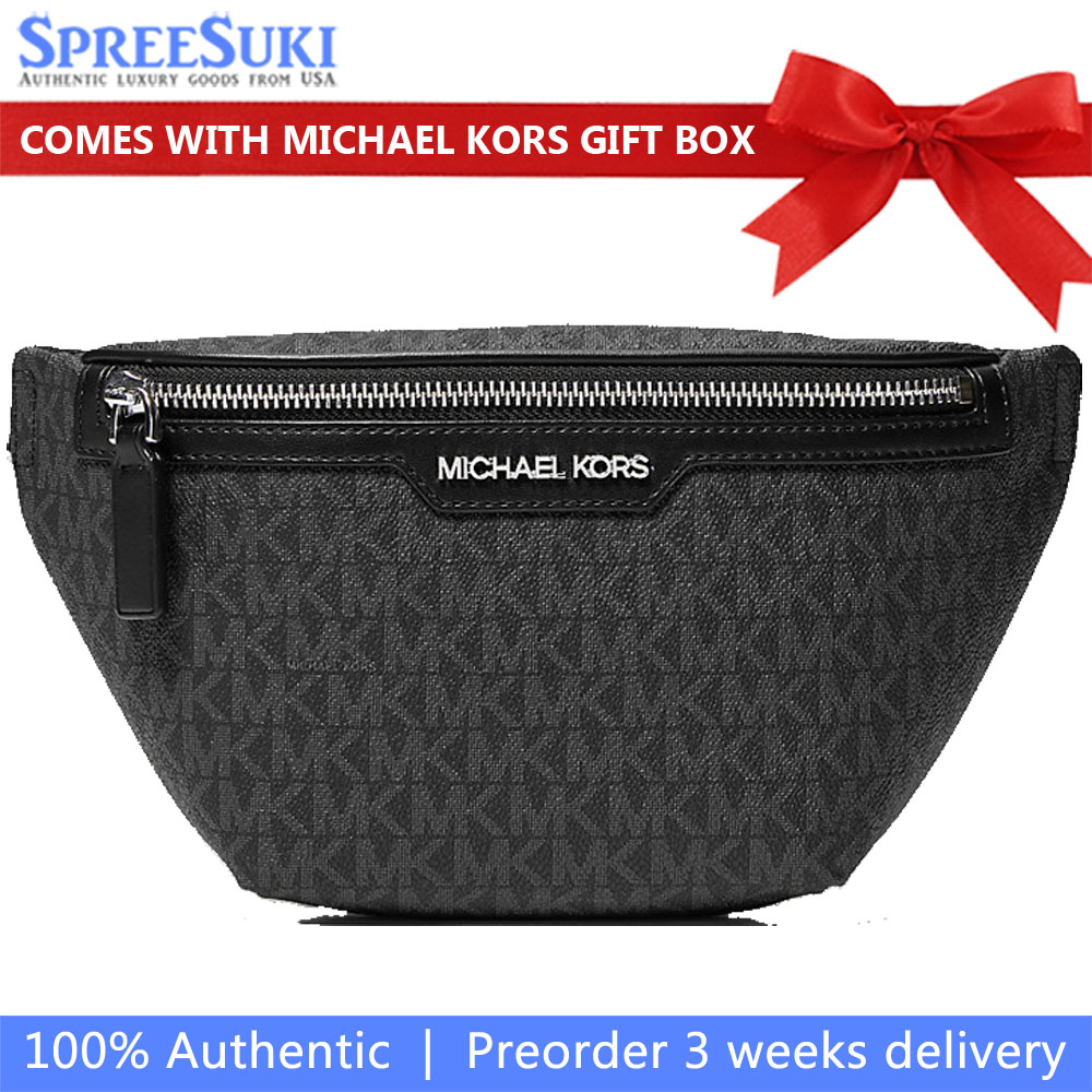 Michael Kors Cooper Mini Logo Belt Bag Black # 37T4LCOY1B