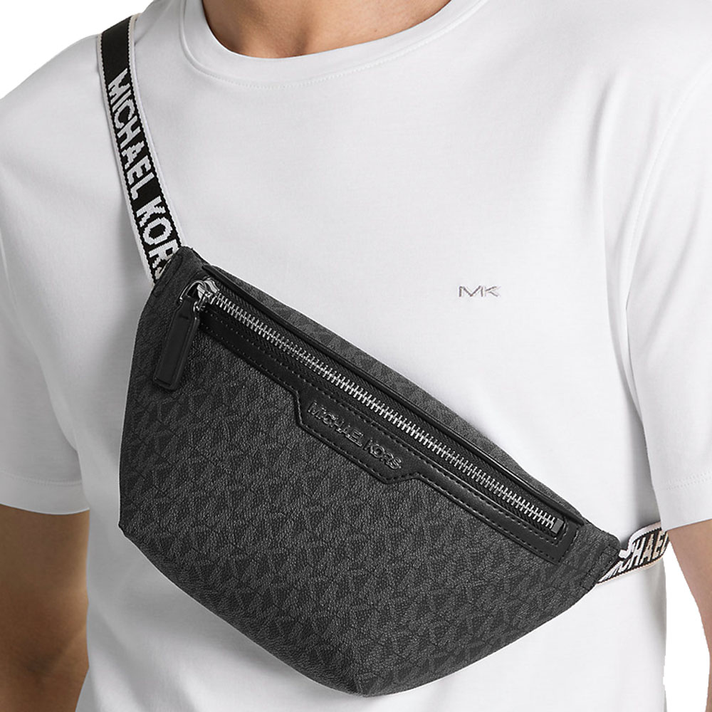 Michael Kors Cooper Mini Logo Belt Bag Black # 37T4LCOY1B