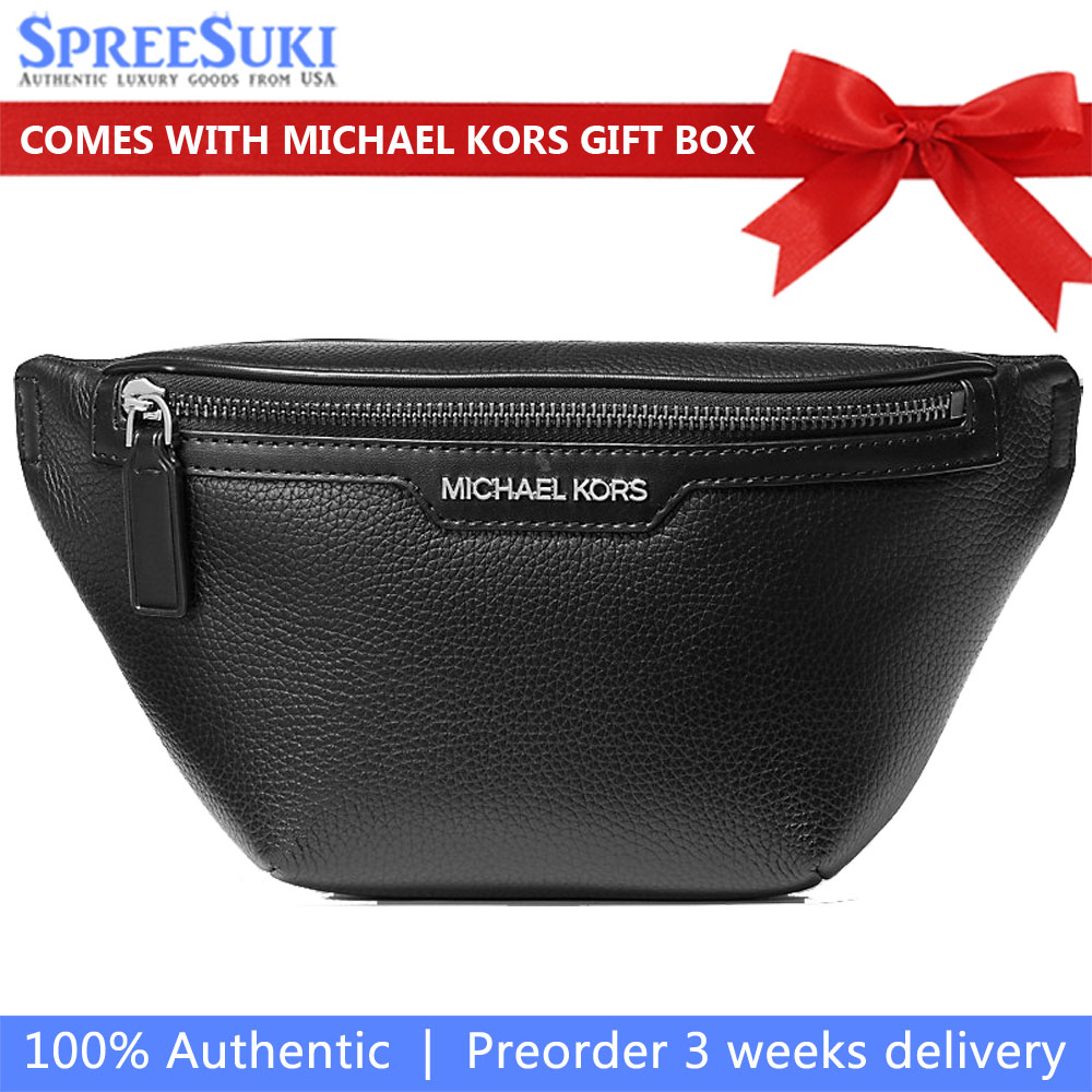 Michael Kors Cooper Small Leather Sling Pack Black # 37T4LCOY1L