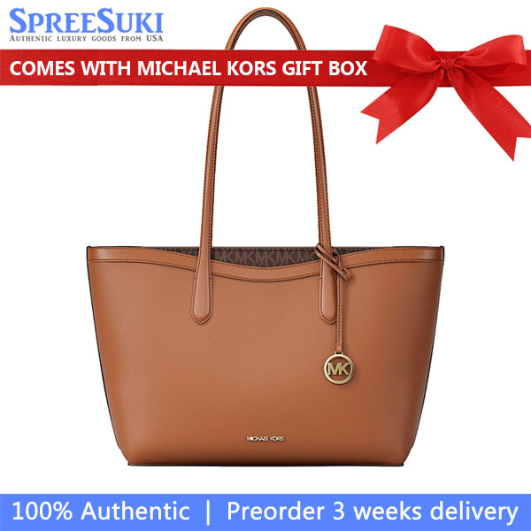 Michael Kors Arden Large Pebbled Leather Tote Bag Brown # 35S6G4XT3L