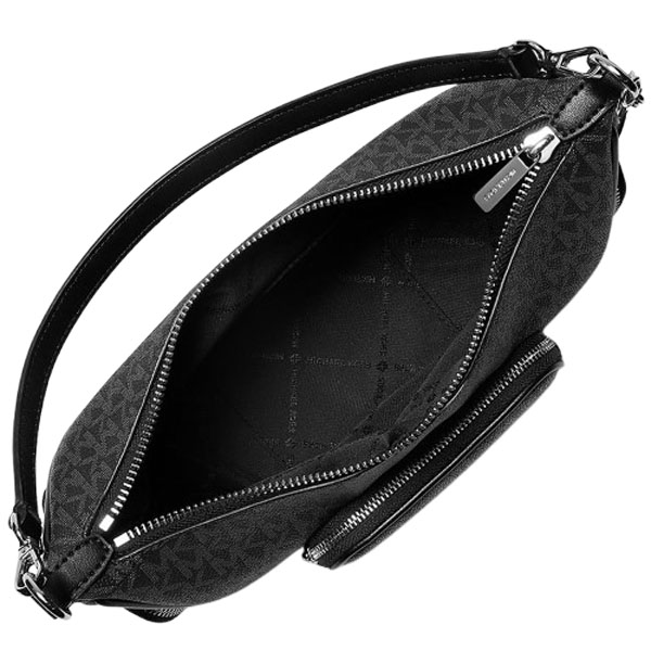 Michael Kors Merritt Small Signature Logo Convertible Crossbody Bag Black # 35S6S0WC1B