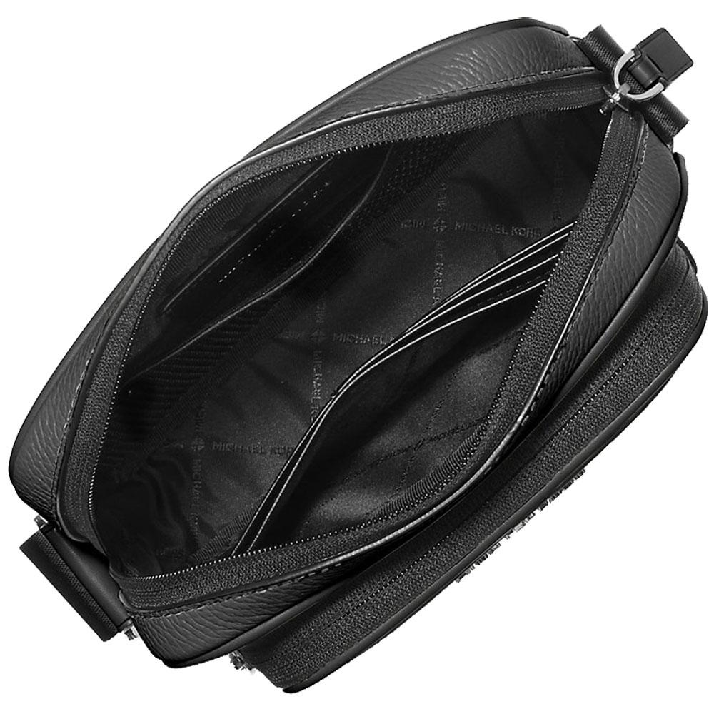 Michael Kors Cooper Pebbled Leather Camera Bag Black # 37T4LCOM1L