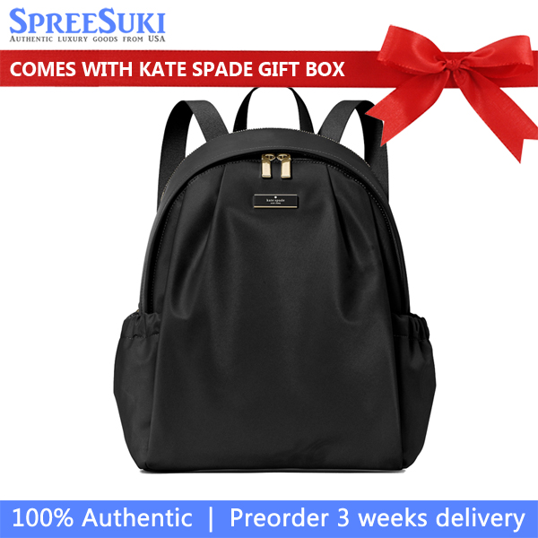 Kate Spade Carter Nylon Large Backpack Black # KL962