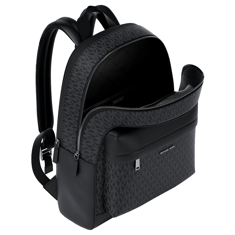 Michael Kors Pacey Medium Signature Logo Backpack Black # 37S6LPAB8B