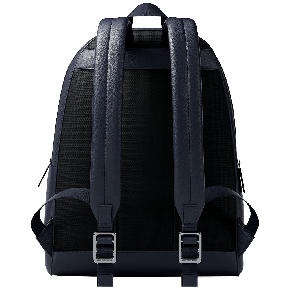 Michael Kors Pacey Medium Signature Logo Backpack Admiral Pale Blue Navy Blue # 37S6LPAB8B