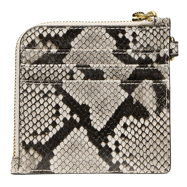 Michael Kors Jet Set Travel Medium Snake Embossed Chain Wallet Light Cream # 35S6GTVC8G
