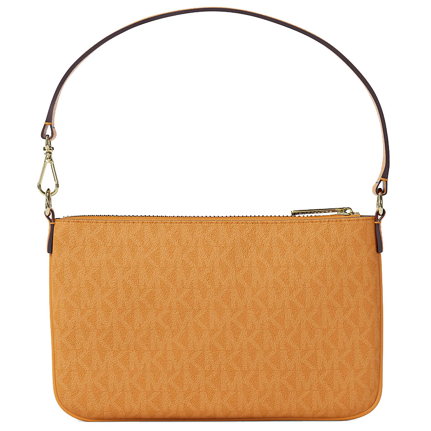 Michael Kors Jet Set Small Signature Logo Convertible Wristlet Radiant Orange # 35T4GTVW5B