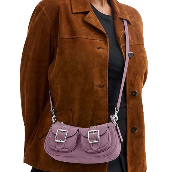 Coach Ashton Bag Silver Light Violet Light Purple # CDA95