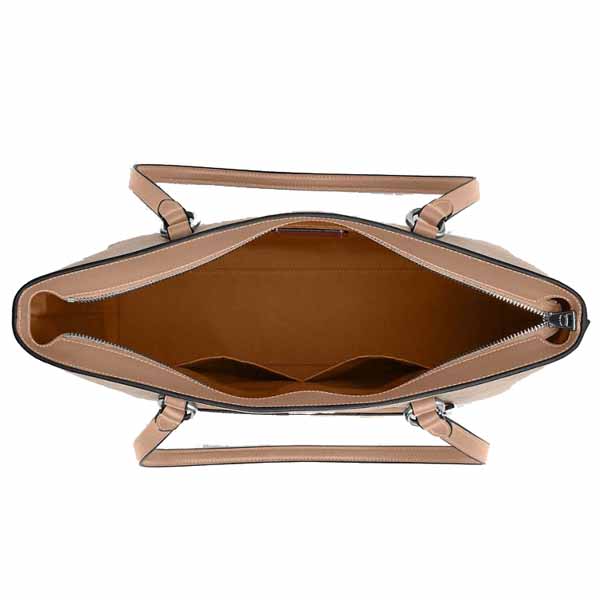 Coach Station Tote Bag In Signature Canvas Silver Sand Taupe Beige # CCD69