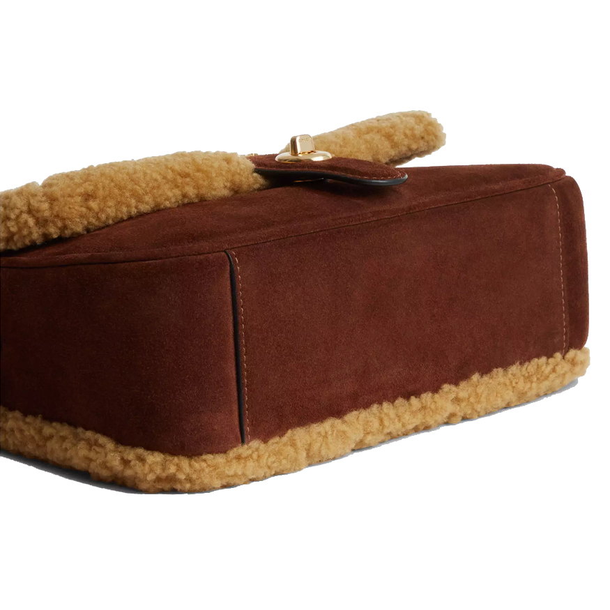 Coach Hadley Shoulder Bag Vintage Brown Multi # CDL68