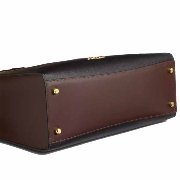 Coach Maggie Tote Bag In Ombre Signature Canvas Brown Dark Brown # CDY26