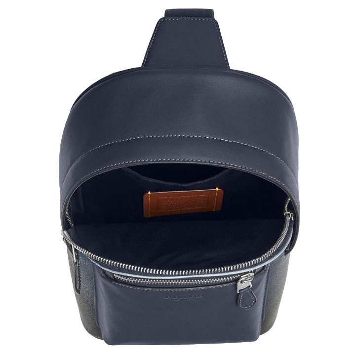 Coach West Pack In Ombre Signature Canvas Silver Blue # CDX98