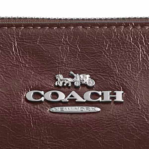 Coach Asher Shoulder Bag Silver Maple Dark Brown # CBJ05