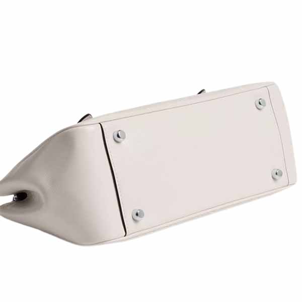 Coach Asher Shoulder Bag Silver Chalk White # CBJ05