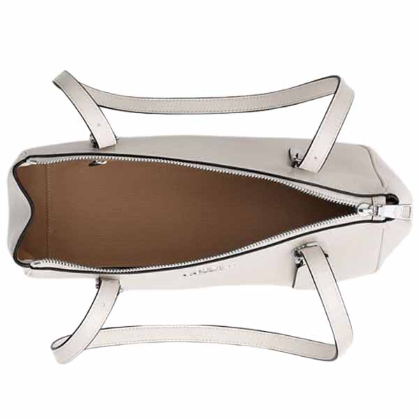 Coach Asher Shoulder Bag Silver Chalk White # CBJ05