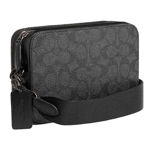 Coach Charter Crossbody Bag 19 In Signature Canvas With Coach Graphic Charcoal Multi Black # CAF83