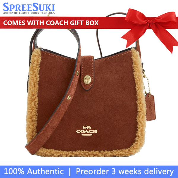 Coach Hadley Mini Crossbody Bag Vintage Brown Multi # CDC41