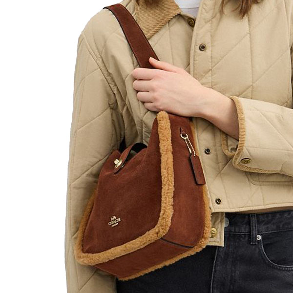 Coach Hadley Convertible Crossbody Bag Vintage Brown Multi # CCZ26