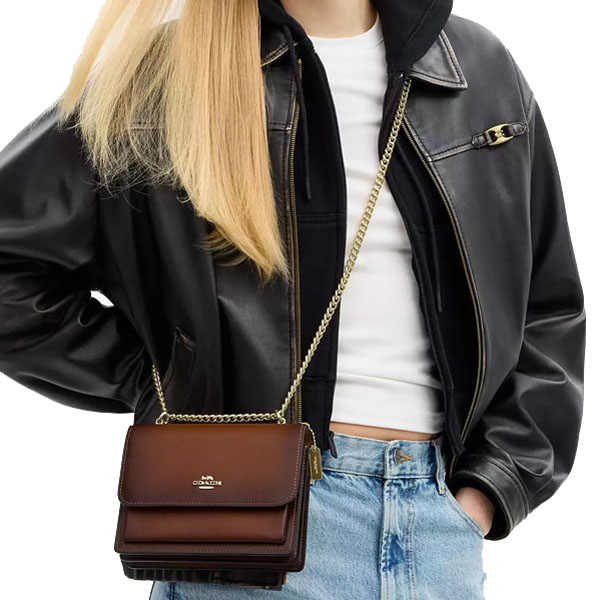 Coach Mini Klare Crossbody Bag Redwood Dark Red # CDW79