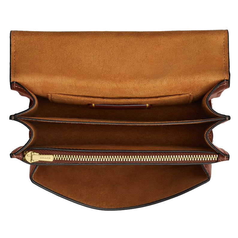 Coach Mini Klare Crossbody Bag Redwood Dark Red # CDW79