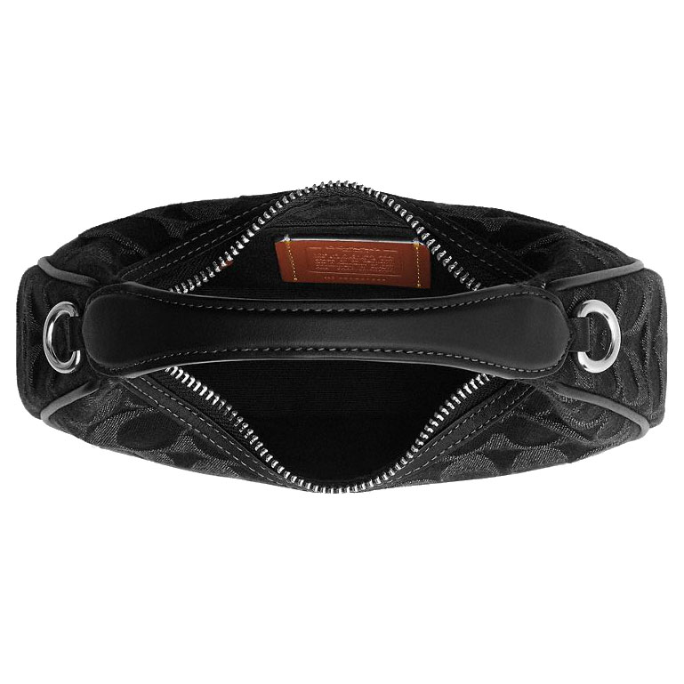 Coach Carmen Mini Crossbody Bag In Signature Denim Silver Black # CCZ47