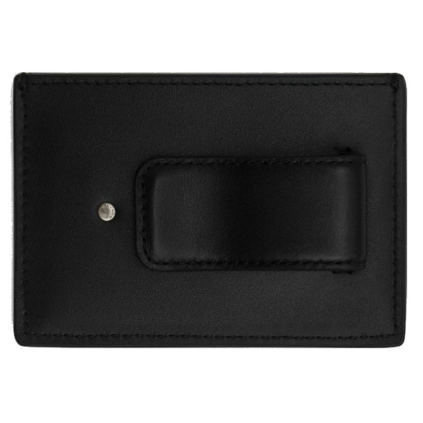 Coach Card Case With Money Clip In Signature Canvas Gunmetal Charcoal Black # CCF98
