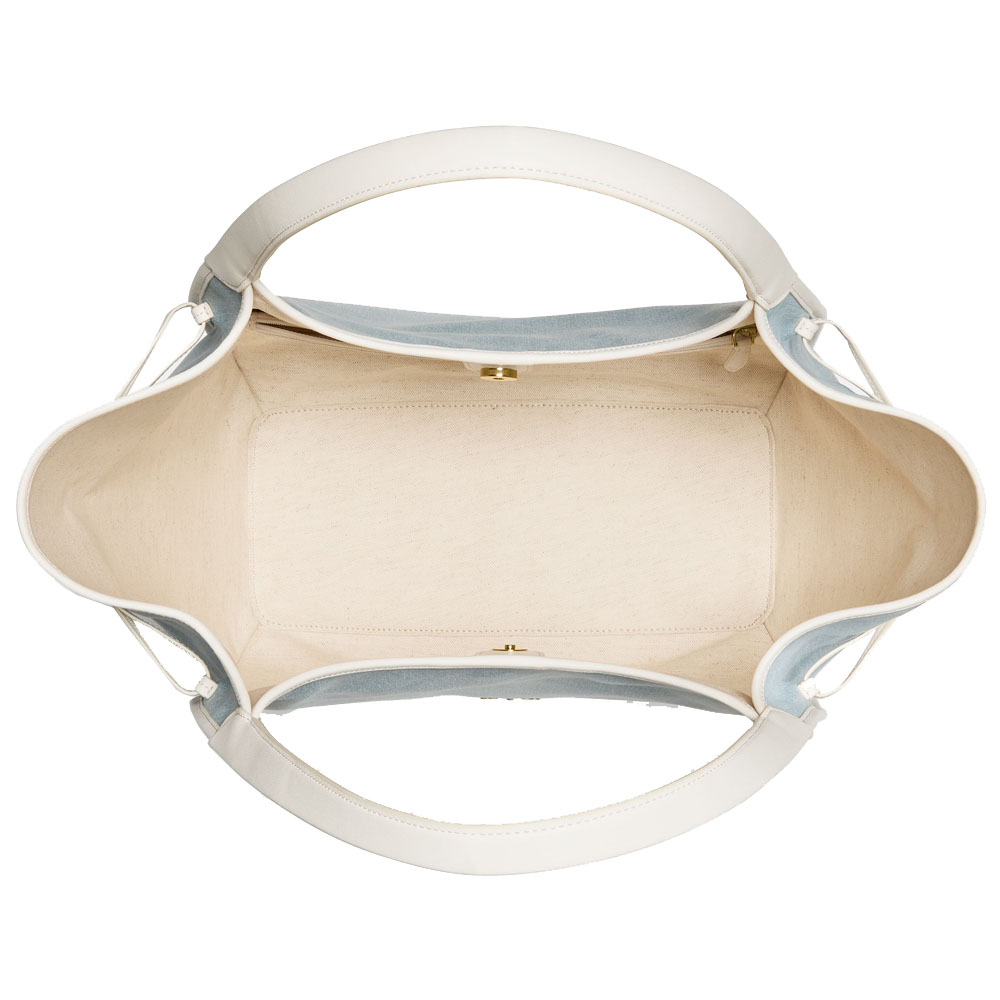 Kate Spade Stash Denim Large Carryall Bag Blue Multicolor # KN679