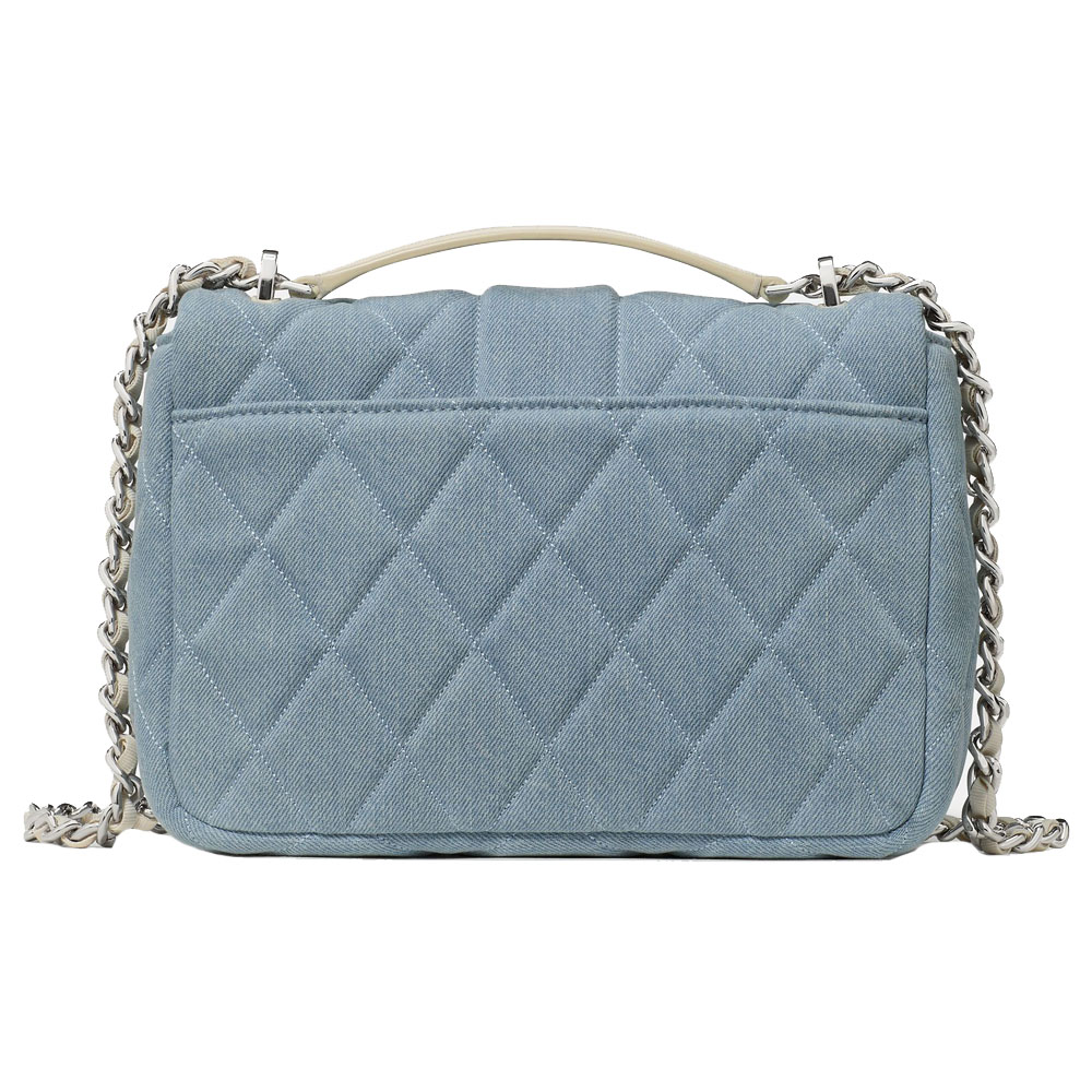 Kate Spade Carey Quilted Denim Crossbody Bag Blue Multicolor # KN591